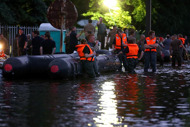 Magdeburg - eine Stadt kämpft gegen das Hochwasser: Die Bilder vom Wochenende und Montag.