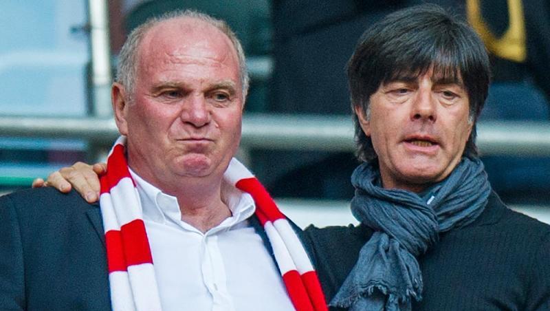 Uli Hoeneß (l) wollte Bundestrainer Joachim Löw Trubel ersparen. Uli Hoeneß (l) wollte Bundestrainer Joachim Löw Trubel ersparen.