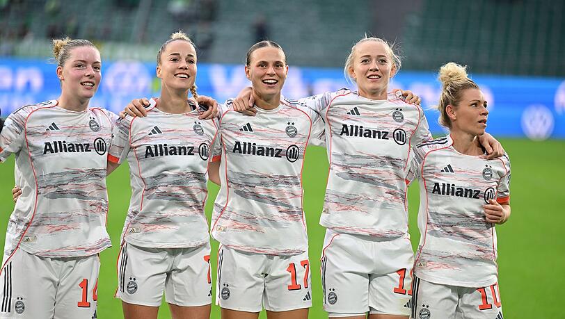 Erreichen das Pokal-Viertelfinale: Die Bayern-Frauen. (Archivbild) Erreichen das Pokal-Viertelfinale: Die Bayern-Frauen. (Archivbild)