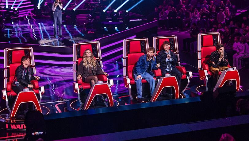 Michael Patrick Kelly, Leony, Roman Lochmann, Heiko Lochmann und Alvaro Soler sind als "Voice Kids"-Coaches im Einsatz.