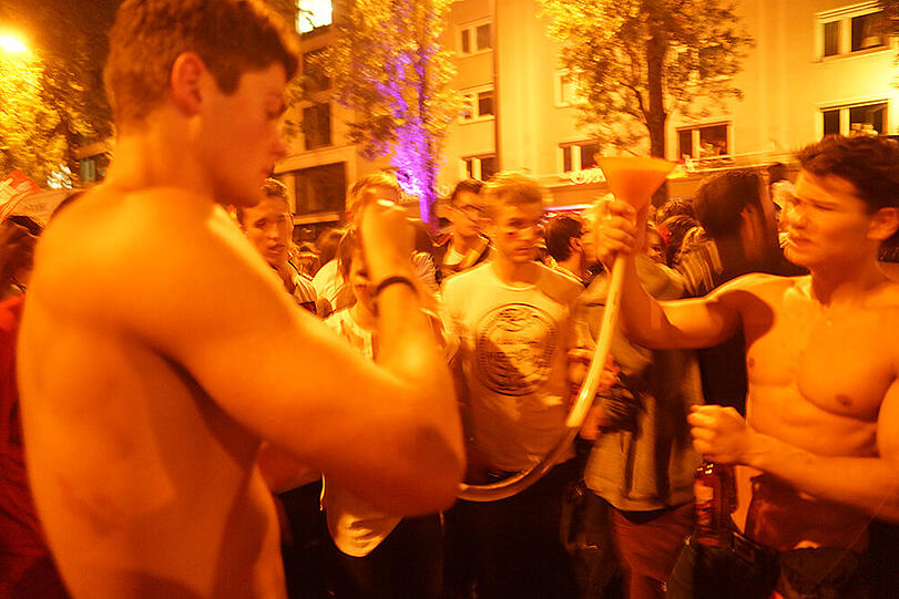 Was für eine Party! Nach dem WM-Sieg herrschte auf Münchens Straßen Ausnahmezustand. Die Bilder.