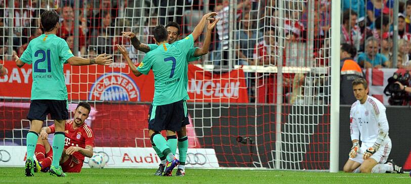 Am Ende jubelte der FC Barcelona. Der Champions-League-Sieger gewann das Finale im Audi Cup gegen den FC Bayern Münchenmit 2:0. Die Bilder vom Spiel.