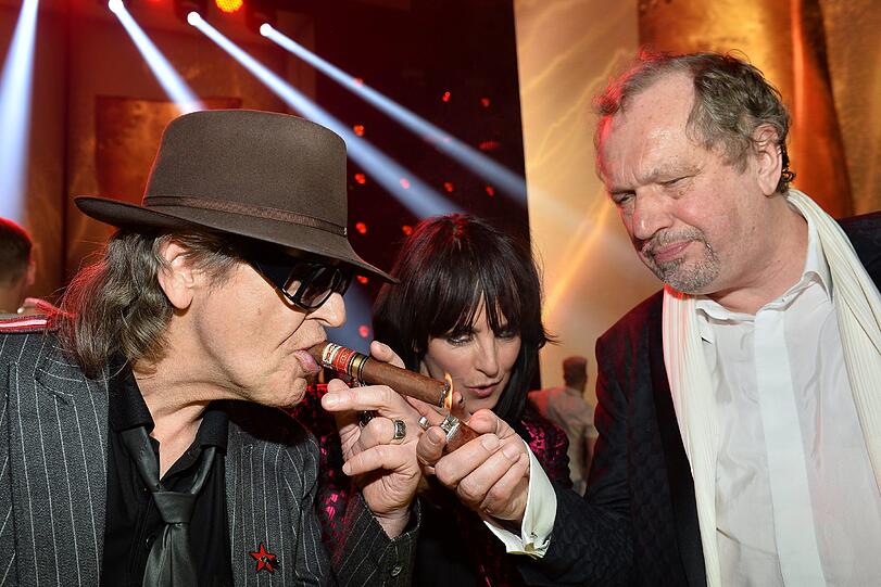 Nena, Prof. Michow und Udo Lindenberg beim LEA Award 2017