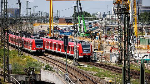 Blick auf eine der vielen Baustellen für die Zweite Stammstrecke.
