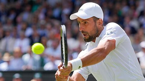 Novak Djokovic musste gegen den Briten Jacob Fearnley einen Satzverlust hinnehmen.