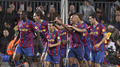 Die Ballkünstler aus Katalonien um Messi, Henry und Ibrahimovic: Der FC Barcelona gewann 2009 die Champions League.