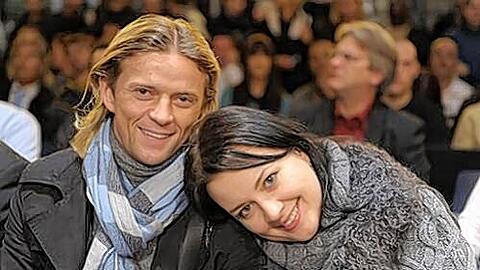 Anatoliy Tymoshchuk, hier mit seiner Frau, fühlt sich inzwischen wohl in München.