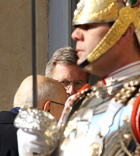 Wulff bei seinem Besuch in Italien - die Bilder