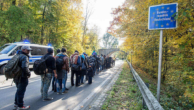 An der Grenze werden immer weniger Flüchtlinge und Schleuser aufgegriffen. An der Grenze werden immer weniger Flüchtlinge und Schleuser aufgegriffen.