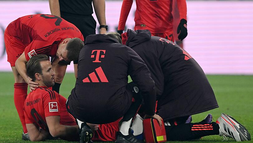 Musste noch auf dem Platz behandelt werden: Bayern-Stürmer Harry Kane.