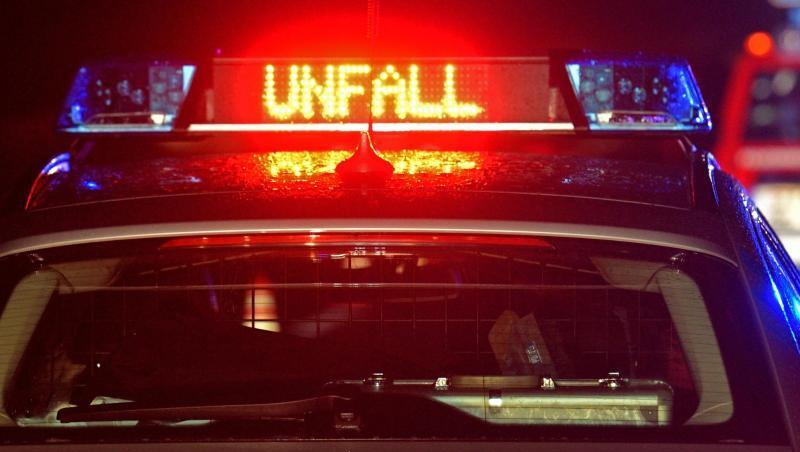 Polizei Blaulicht bei Unfallaufnahme.