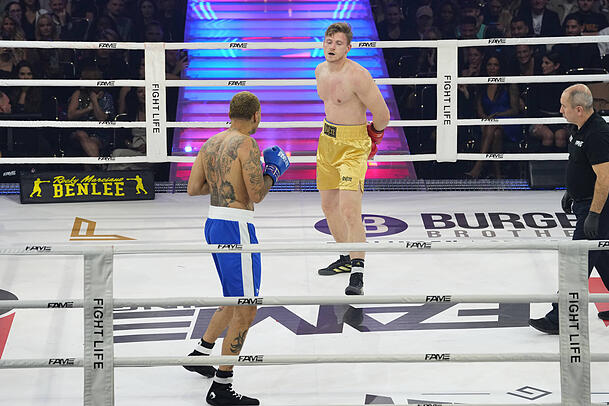 Tommy Pedroni stieg 2024 bei "Fame Fighting" in den Ring. Tommy Pedroni stieg 2024 bei "Fame Fighting" in den Ring.
