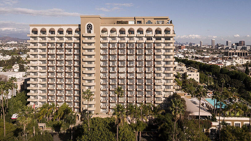 Hier residiert der Reisetross des FC Bayern: Im "Four Seasons Los Angeles At Beverly Hills".