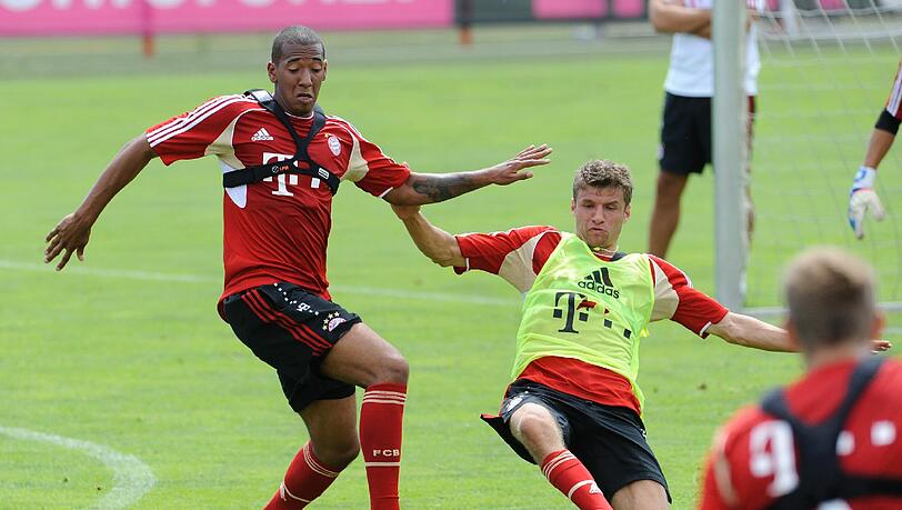 Erster Auftritt bei den Bayern - Jerome Boateng (l.). Erster Auftritt bei den Bayern - Jerome Boateng (l.).