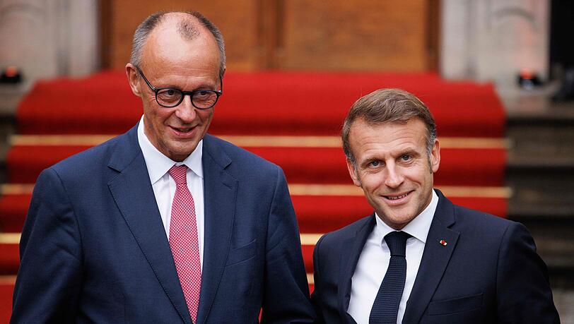 Mehr als drei Stunden sprachen Merz und Macron in der Berliner Villa Borsig miteinander.