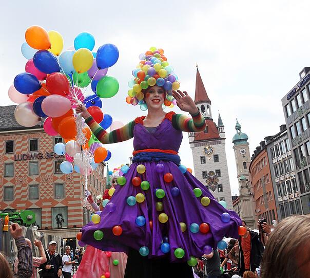 München feierte am Samstag seinen 856. Geburtstag. Auch am Sonntag gehen die Feierlichkeiten in der Innenstadt weiter. Die Bilder vom Stadtgründungsfest!