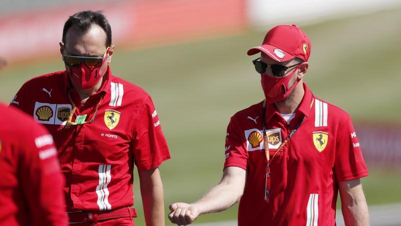Hat es in Sachen Zukunft nicht eilig: Ferrari-Pilot Sebastian Vettel. Hat es in Sachen Zukunft nicht eilig: Ferrari-Pilot Sebastian Vettel.