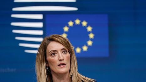 Das Verhältnis zu China bleibe "komplex und facettenreich", sagt EU-Parlamentspräsidentin Roberta Metsola. (Archivbild)