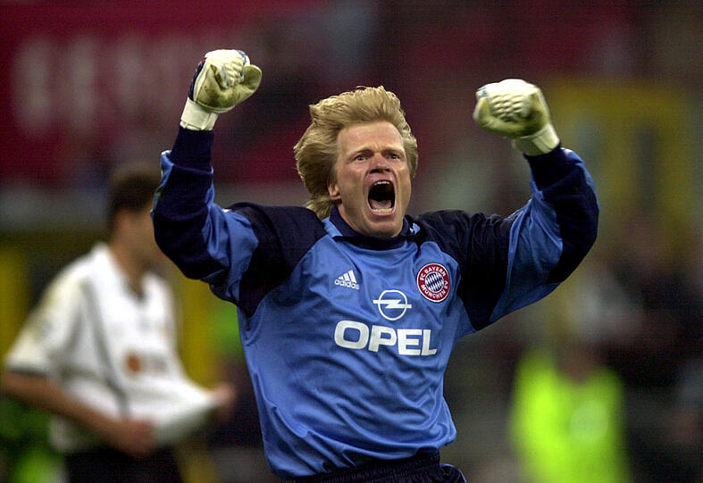 Oliver Kahn war mit seinen drei gehaltenen Strafstößen im Elfmeterschießen der Matchwinner.