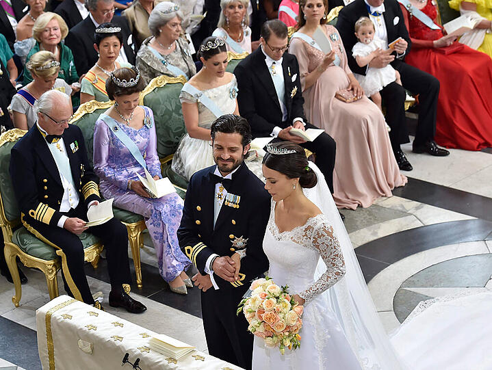 Die Bilder von der Traumhochzeit aus Stockholm.