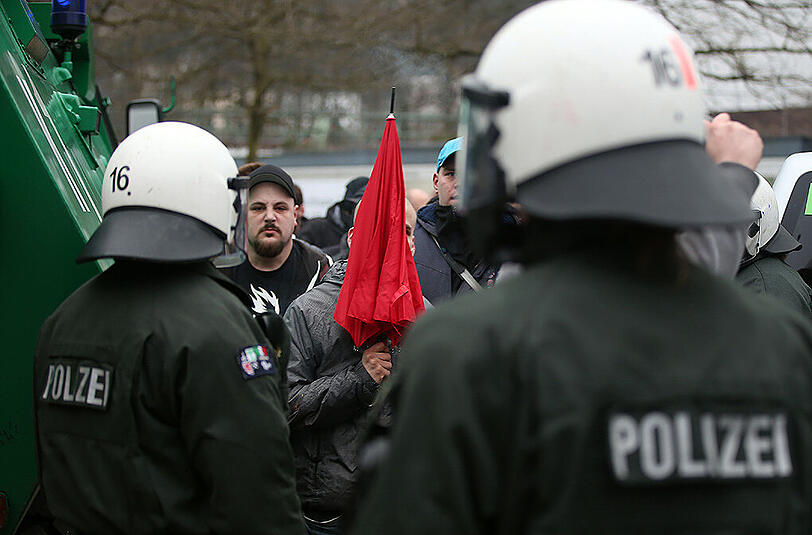 Bei der Bagida-Demo am 16.03. kam es zu insgesamt drei Festnahmen. (Archivbild)