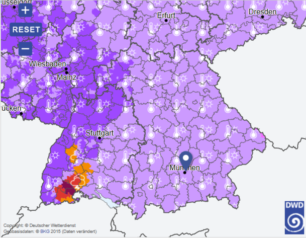 In Bayern bleibt es heiß. Der DWD warnt vor Hitze. In Bayern bleibt es heiß. Der DWD warnt vor Hitze.