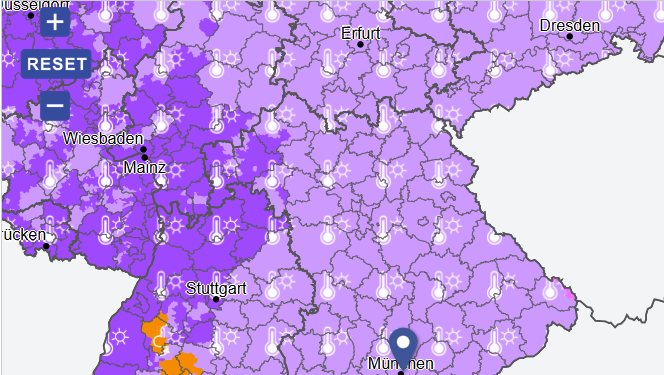 In Bayern bleibt es heiß. Der DWD warnt vor Hitze. In Bayern bleibt es heiß. Der DWD warnt vor Hitze.