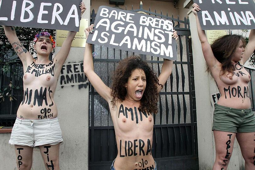 "International topless jihad day", nennen die jungen Frauen ihre Aktion...