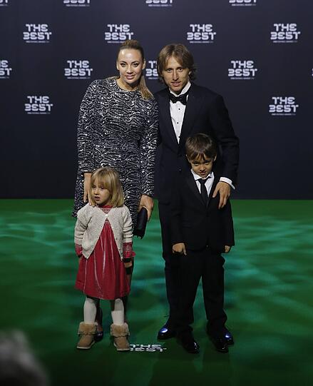 Auch Luka Modric kam mit seiner Familie
