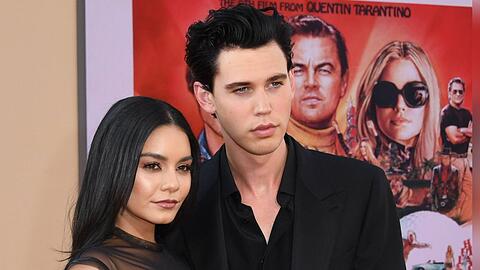 Vanessa Hudgens und Austin Butler bei der Premiere von "Once Upon a Time... in Hollywood", 2019.
