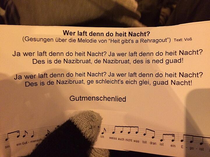 "Wir blasen Bagida den Marsch!" Unter diesem Motto wird am Goetheplatz für ein buntes, tolerantes München demonstriert - mit Musik.