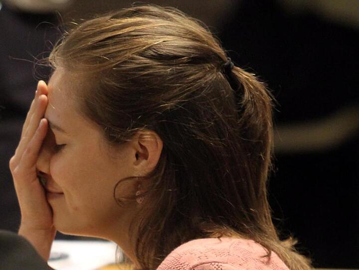 Im Gerichtssaal: Nach einem Prozessmarathon wurde Amanda Knox letztlich vom Mordvorwurf freigesprochen.