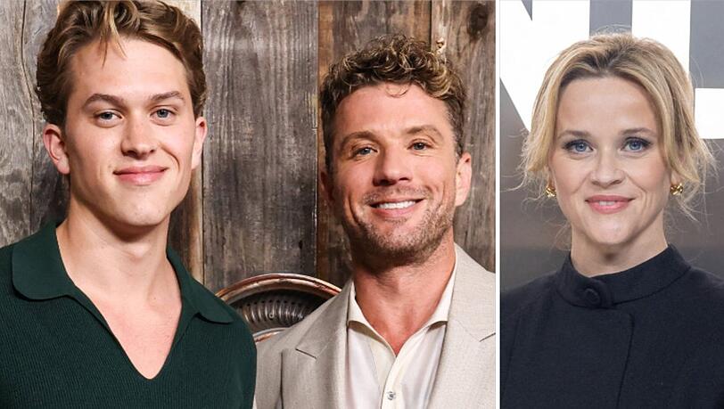 Deacon Phillippe (l.) mit seinen ber&uuml;hmten Eltern, Reese Witherspoon und Ryan Phillippe.