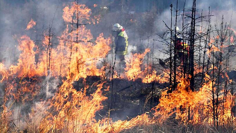 Erneut brannten am Karfreitag zwei Waldstücke im Münchner Osten....