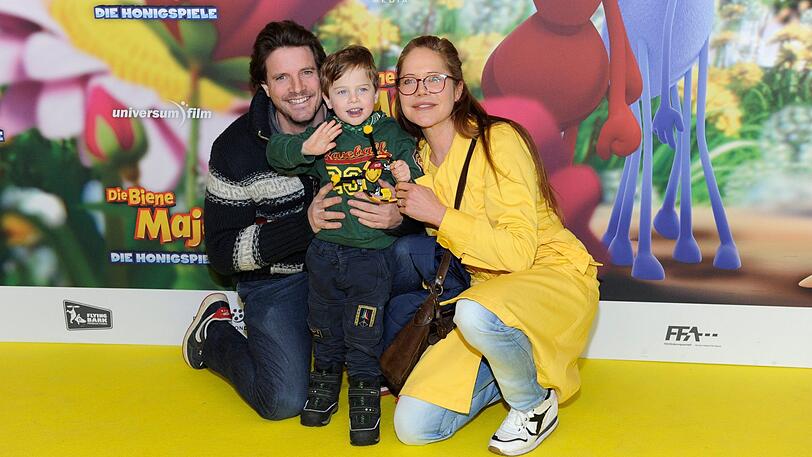 Doreen Dietel mit Ex-Partner Tobias Guttenberg und dem gemeinsamen Sohn Marlow.