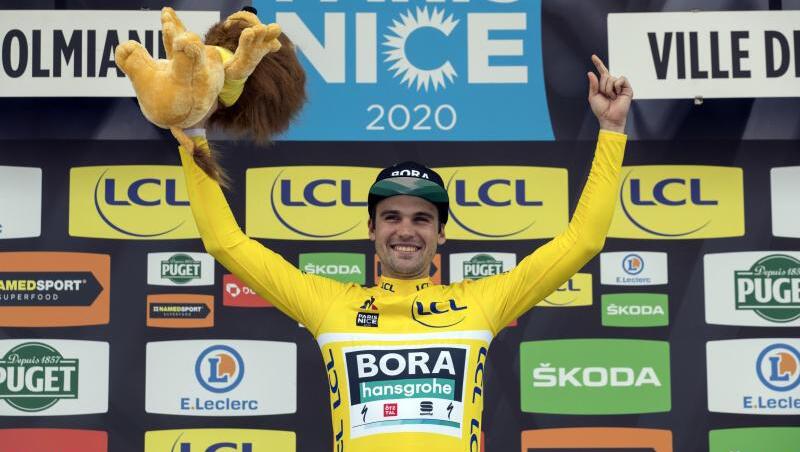 Geschafft: Maximilian Schachmann feierte bei Paris-Nizza einen Start-Ziel-Sieg. Geschafft: Maximilian Schachmann feierte bei Paris-Nizza einen Start-Ziel-Sieg.