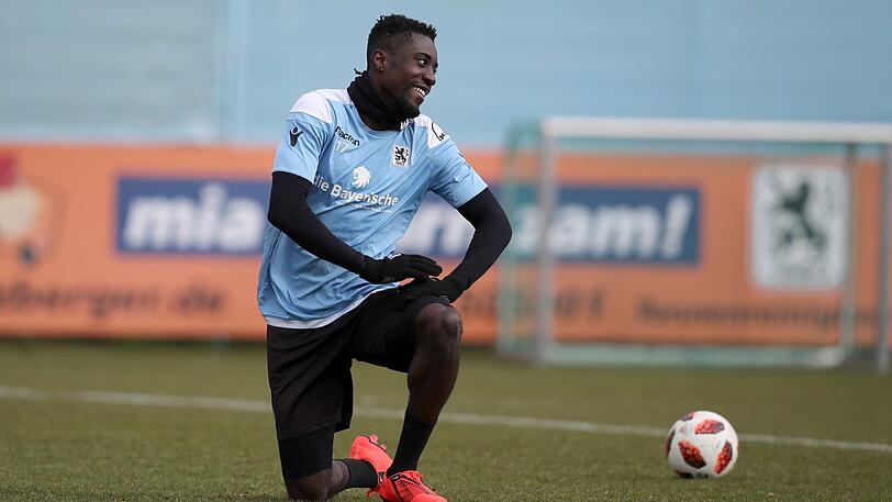 Ist eine Option für das Spiel am Sonntag gegen Hansa-Rostock: Löwen-Leihstürmer Prince Osei Owusu.