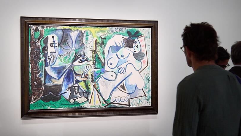 Picasso geht immer. Le peintre et son modèle dans un paysage (Der Maler und sein Modell in einer Landschaft) von 1963 wechselte noch vor der Eröffnung der Art Basel für 35 Millionen Dollar den Besitzer. Picasso geht immer. Le peintre et son modèle dans un paysage (Der Maler und sein Modell in einer Landschaft) von 1963 wechselte noch vor der Eröffnung der Art Basel für 35 Millionen Dollar den Besitzer.