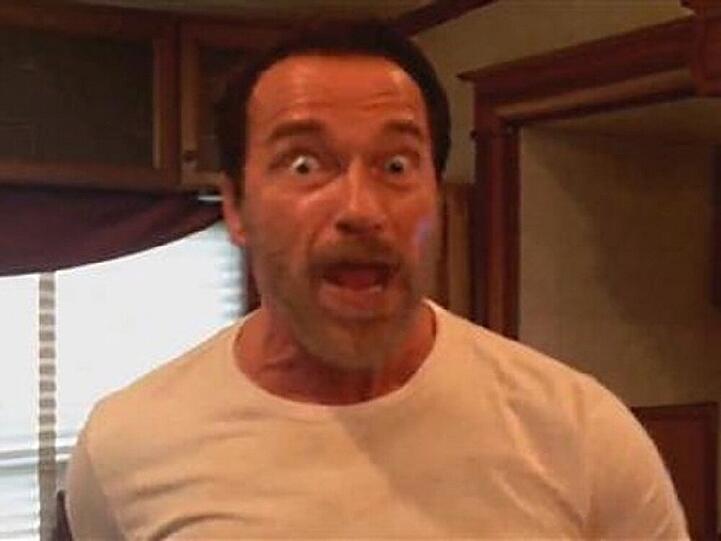 Arnold Schwarzenegger in Aktion