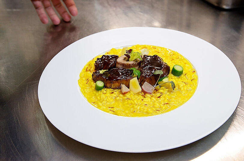 Feines Risotto: Cucina del Sole, nennt Gamba seine Küche.