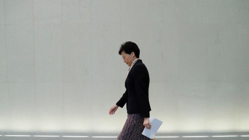 Carrie Lam, Regierungschefin von Hongkong verurteilt die anhaltende Gewalt bei den Demonstrationen in der Stadt. Carrie Lam, Regierungschefin von Hongkong verurteilt die anhaltende Gewalt bei den Demonstrationen in der Stadt.