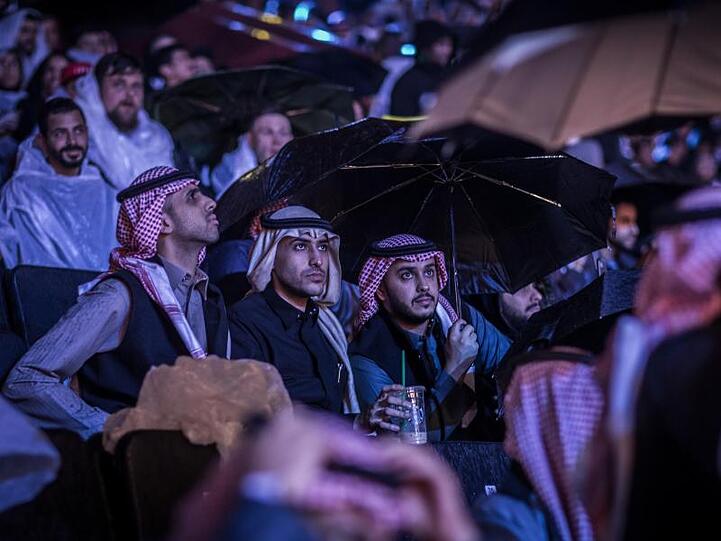 Die Saudis kamen beim Box-Event auf ihre Kosten.
