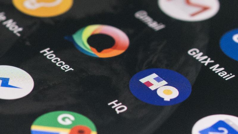 Die Live-Quiz-App HQ Trivia auf einem Smartphone. Die Live-Quiz-App HQ Trivia auf einem Smartphone.