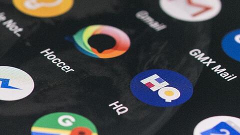 Die Live-Quiz-App HQ Trivia auf einem Smartphone.