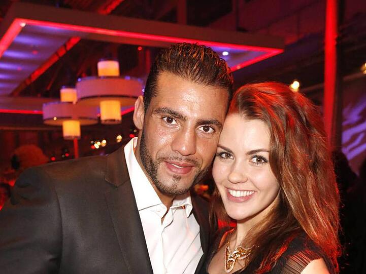 Manuel Charr und Freundin Amira bei der Gala-Party des Deutschen Fernsehpreises 2013