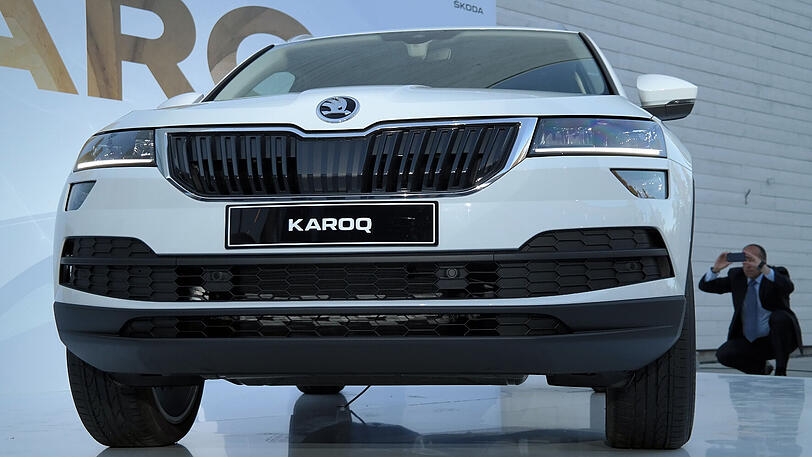 Typische Skoda-Front: Der neue Karoq wirkt wegen seiner klaren Linien seriös und erwachsen.
