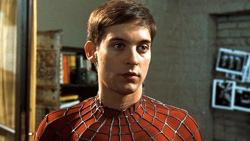 Tobey Maguire 2002 als Peter Parker alias "Spider-Man".