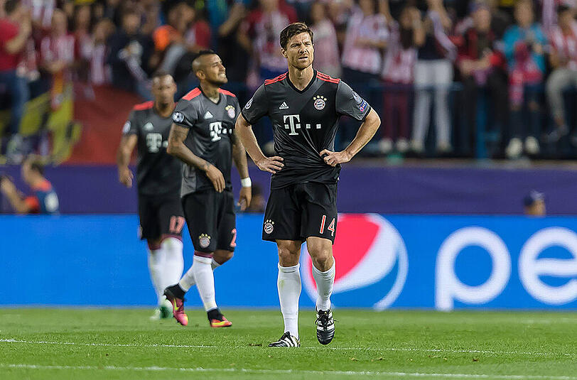 Enttäuschte Bayern nach dem 0:1 in Madrid.