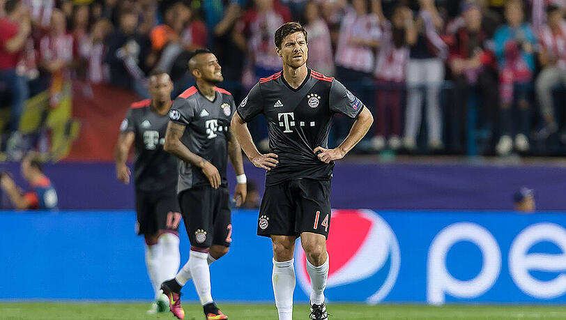 Enttäuschte Bayern nach dem 0:1 in Madrid. Enttäuschte Bayern nach dem 0:1 in Madrid.