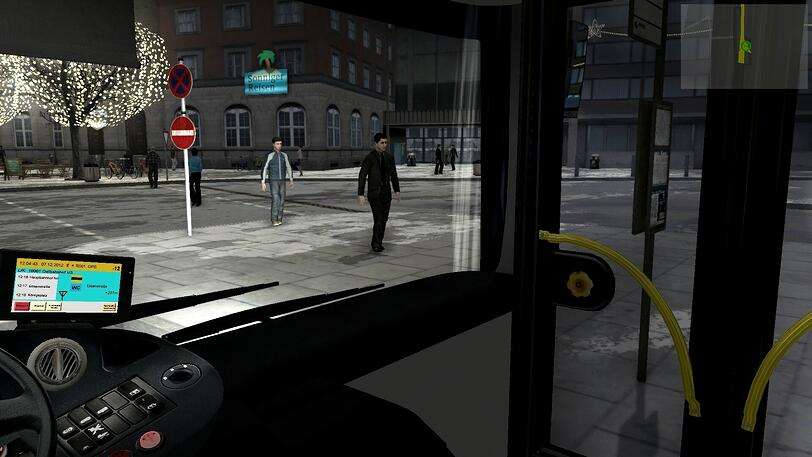 Im Simulator bedient man auch die Türen manuell.